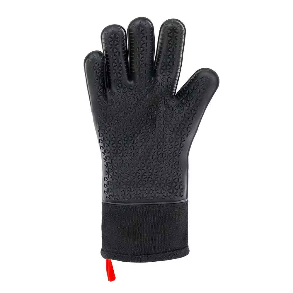 Heat-Resistant Silicone Grilling Gloves (1-Pair)