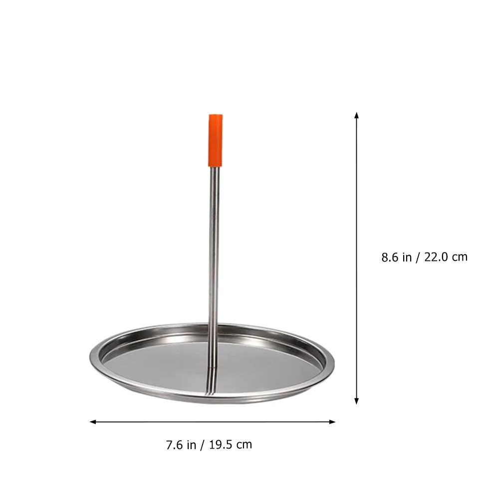 Vertical Skewer Grill Stainless Steel Stand Pastor Skewer Chicken Roasting Rack for Large Meat Barbecue Grilling Picnic