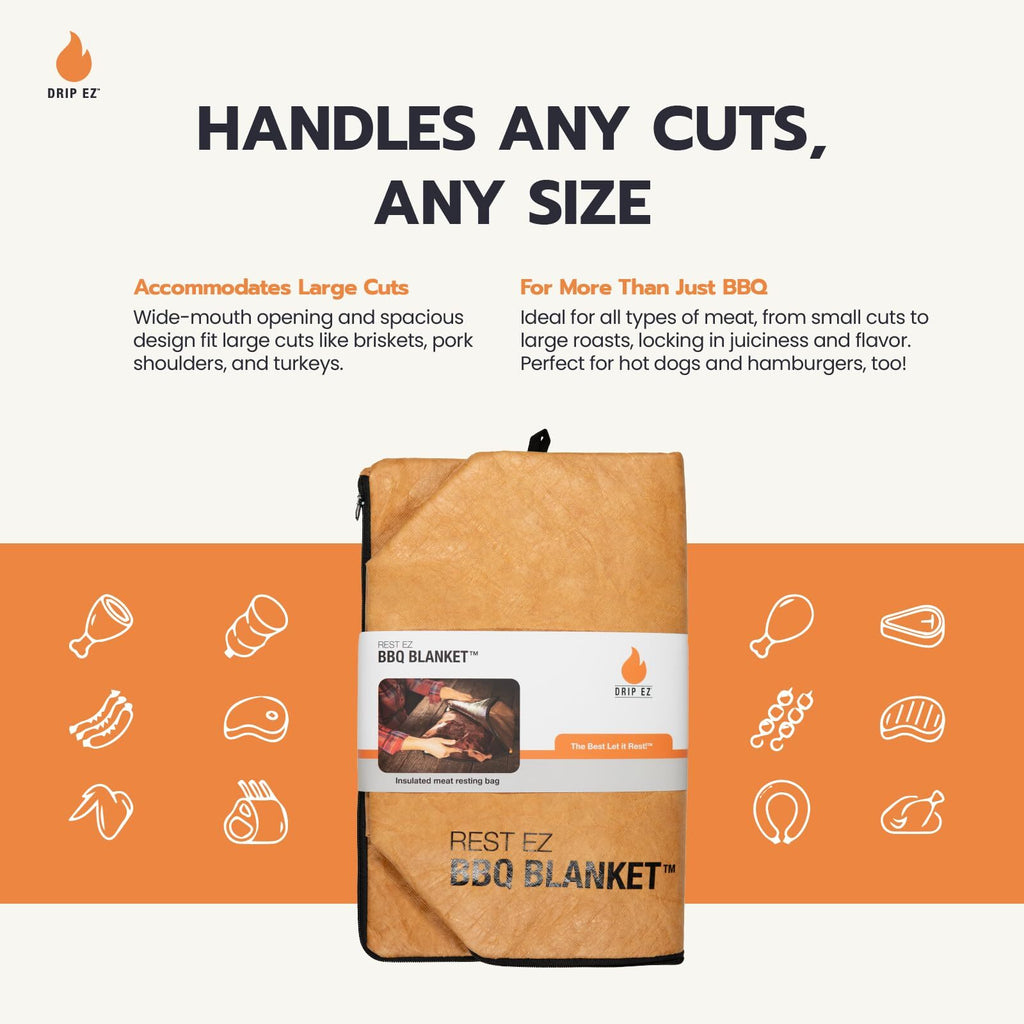 EZ BBQ Blanket Insulated Meat Resting Bag for Juicy Tender BBQ Cooking