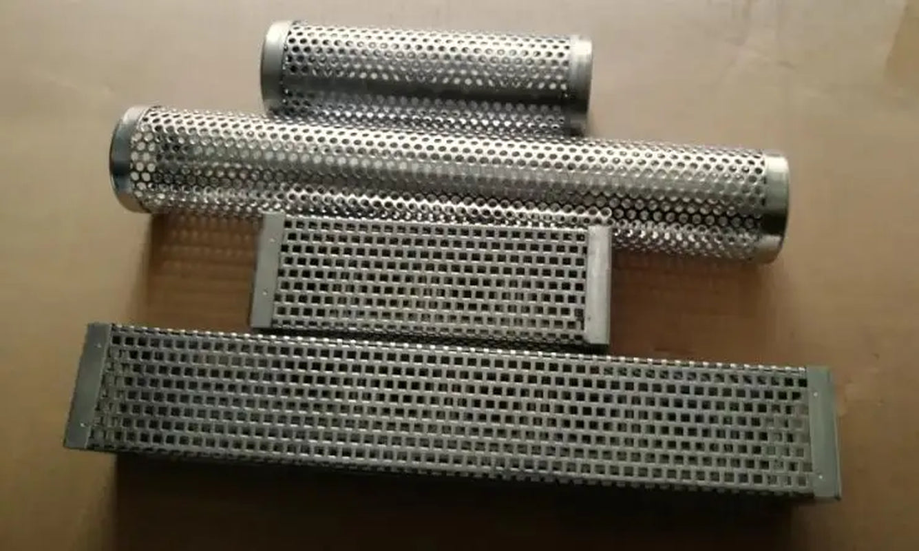 Round BBQ Grill Hot Cold Smoking Mesh Tube Smoke Generator Steel Pellet Smoker 15Cm 30Cm