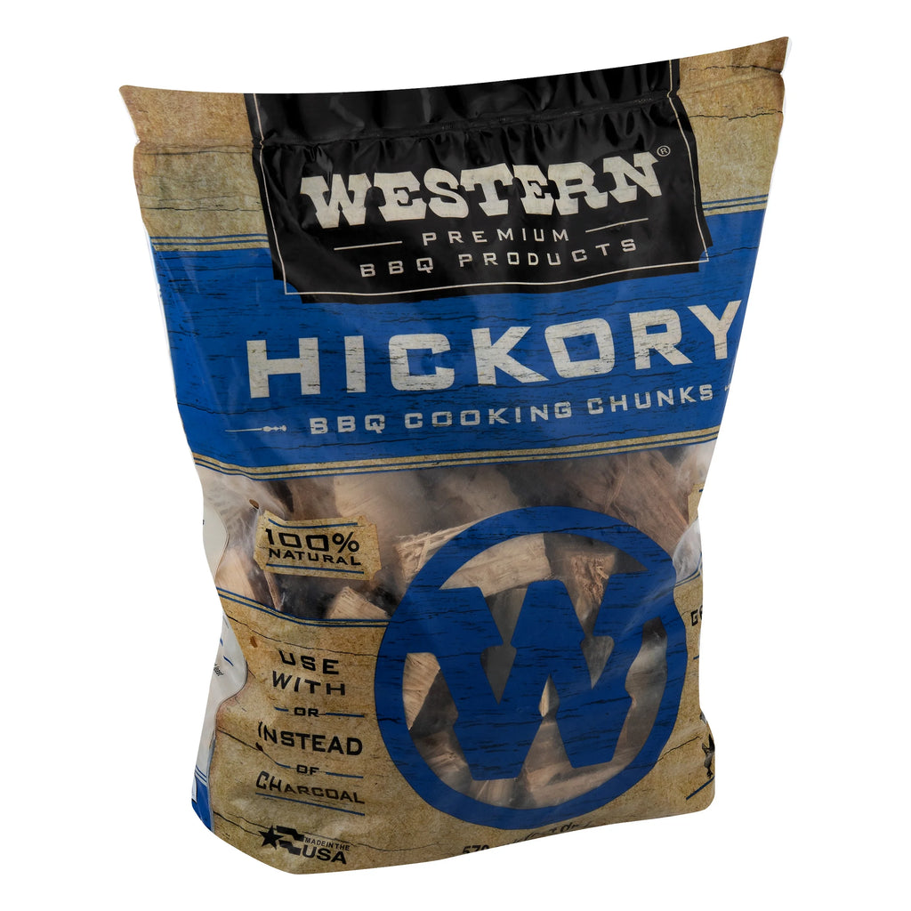 Western Premium BBQ Products Hickory BBQ Cooking Chunks, 570 Cu In