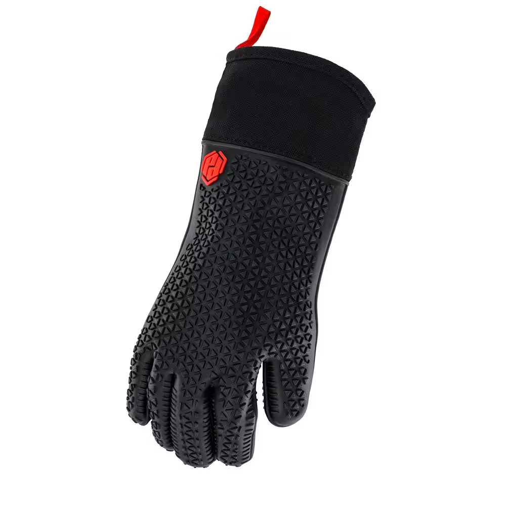 Heat-Resistant Silicone Grilling Gloves (1-Pair)