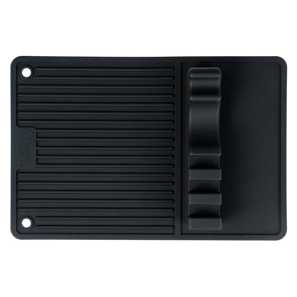 18.1 In. Silicone BQ and Grill Utensil Holder Mat
