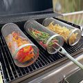 Copy of Outdoor Camping BBQ Drum Grilling Basket Stainless Steel Barbecue Cooking Grill Grate Campfire Grid Picnic Cookware Kitchen Tool