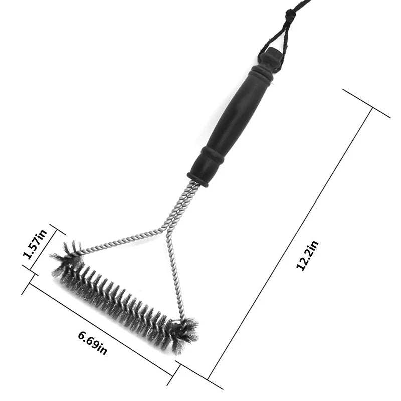 Barbecue Grill BBQ Brush Clean Tool Grill Accessories Stainless Steel