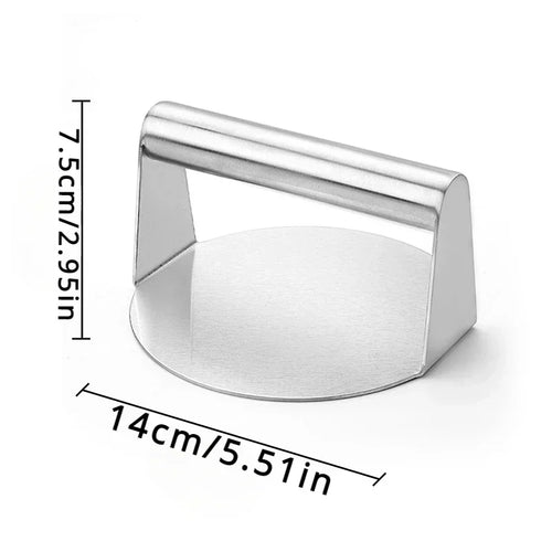 Stainless Steel Smash Burger Press Hamburger Patties Meat Masher