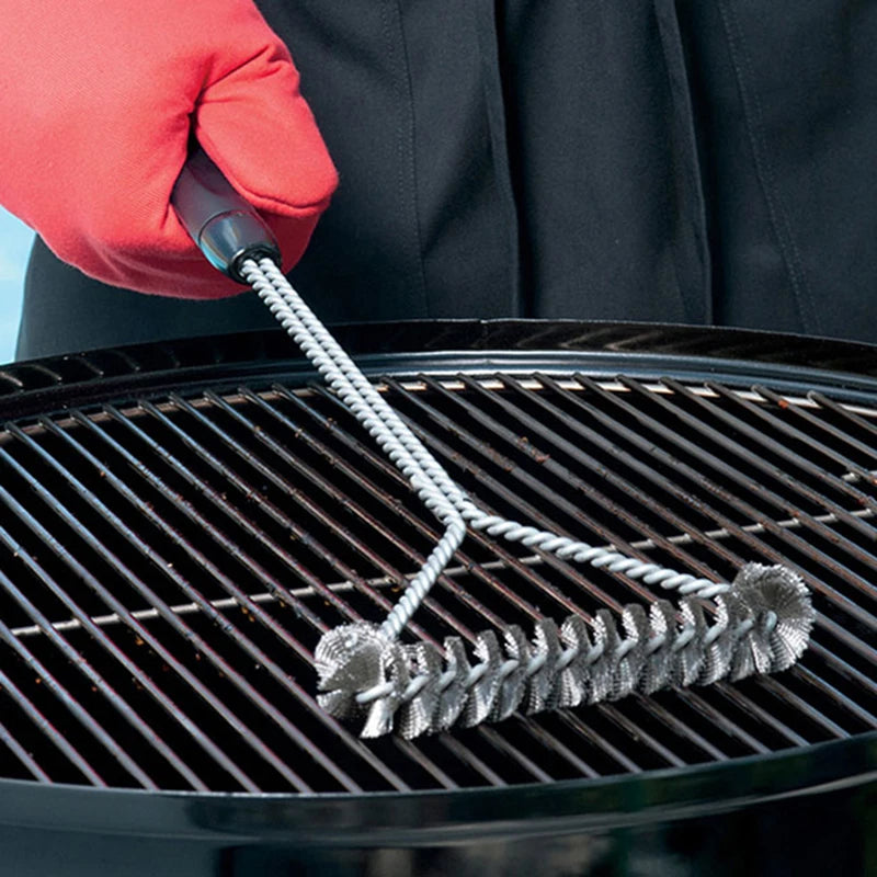 Barbecue Grill BBQ Brush Clean Tool Grill Accessories Stainless Steel