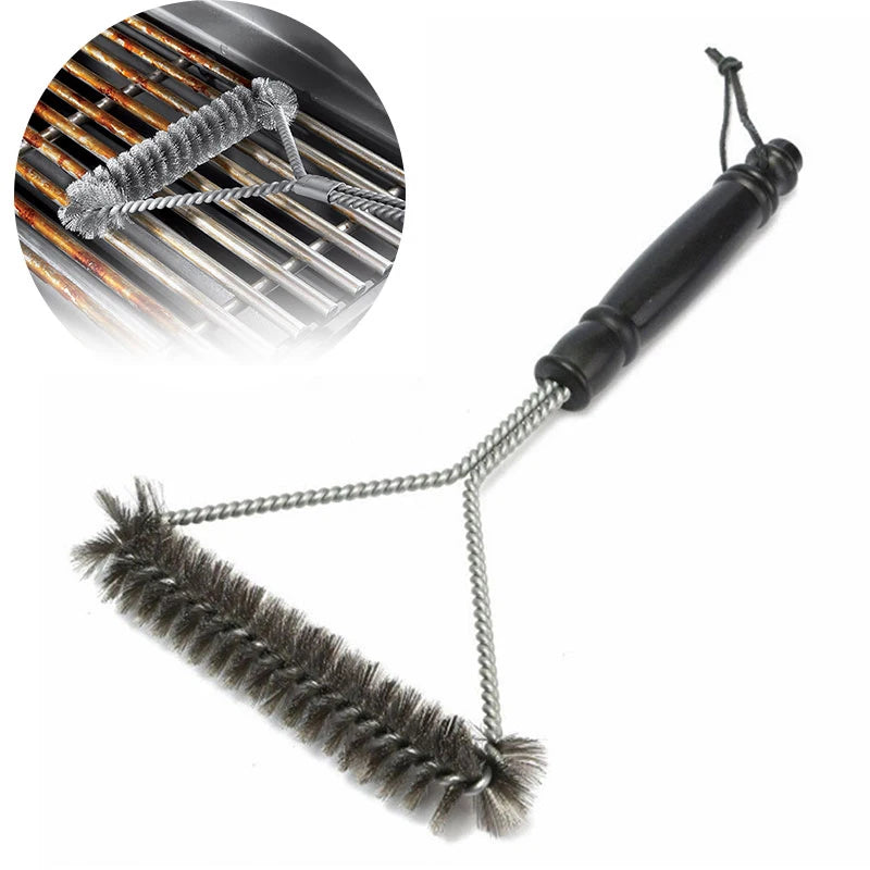 Barbecue Grill BBQ Brush Clean Tool Grill Accessories Stainless Steel