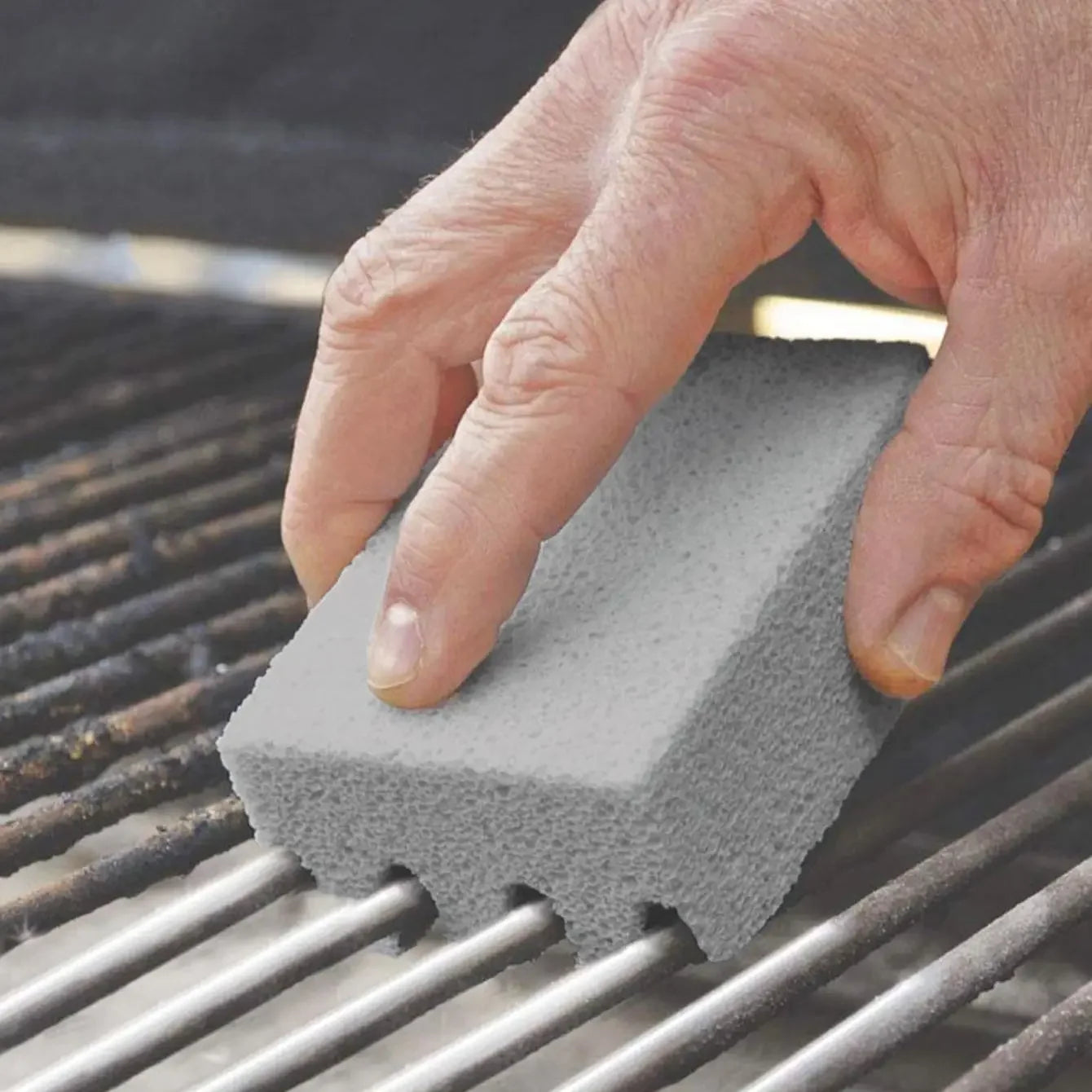 Barbecue Grill Brick Block Manual Barbecue Cleaning Stone Barbecue Shelves Stain Cleaning Scraper Barbecue Cleaning Brush 1 Pcs
